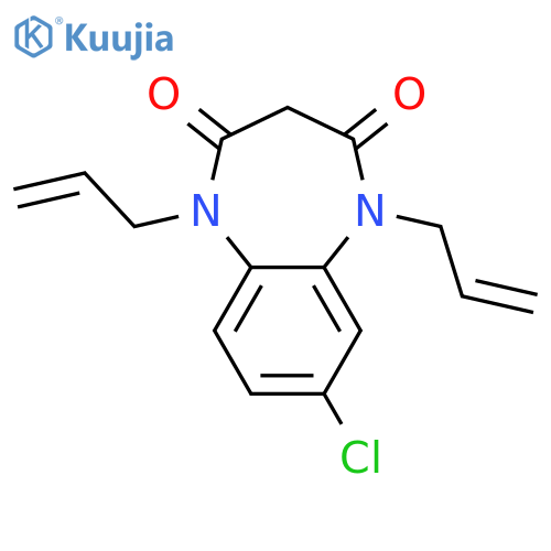 1H-1,5-Benzodiazepine-2,4(3H,5H)-dione, 7-chloro-1,5-di-2-propenyl- structure