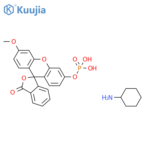 3-O-METHYLFLUORESCEIN PHOSPHATE CYCLOHEXYLAMMONIUM SALT structure