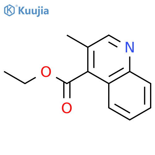 4-Quinolinecarboxylic acid, 3-methyl-, ethyl ester structure