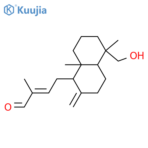 18-Hydroxy-15-nor-8(17),12-labdadien-14-al; (12E)-form structure