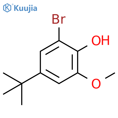 2-Bromo-4-(tert-butyl)-6-methoxyphenol structure