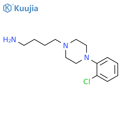 1-Piperazinebutanamine, 4-(2-chlorophenyl)- structure