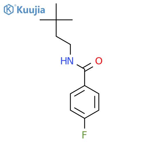 BENZAMIDE, N-(3,3-DIMETHYLBUTYL)-4-FLUORO- structure