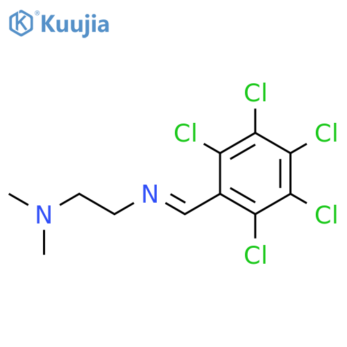1,2-Ethanediamine, N,N-dimethyl-N'-[(pentachlorophenyl)methylene]- structure