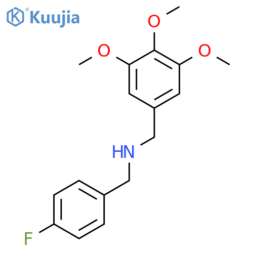 (4-fluorobenzyl)(3,4,5-trimethoxybenzyl)amine structure