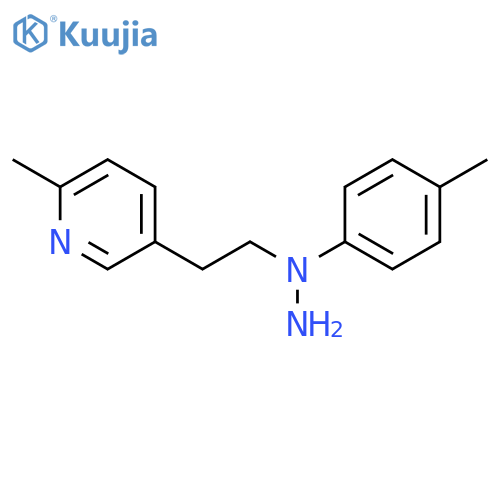 1-(4-methylphenyl)-1-[2-(6-methylpyridin-3-yl)ethyl]hydrazine structure