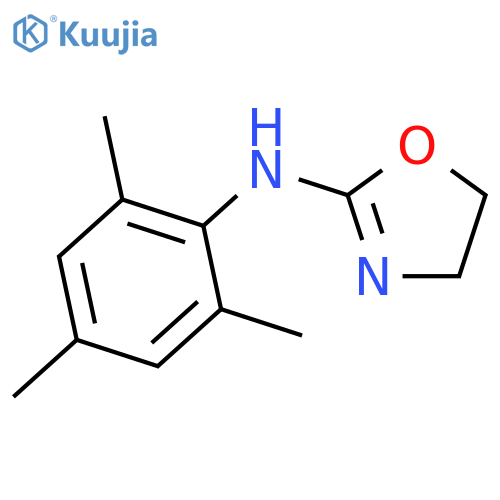 N-(2,4,6-trimethylphenyl)-4,5-dihydro-1,3-oxazol-2-amine structure