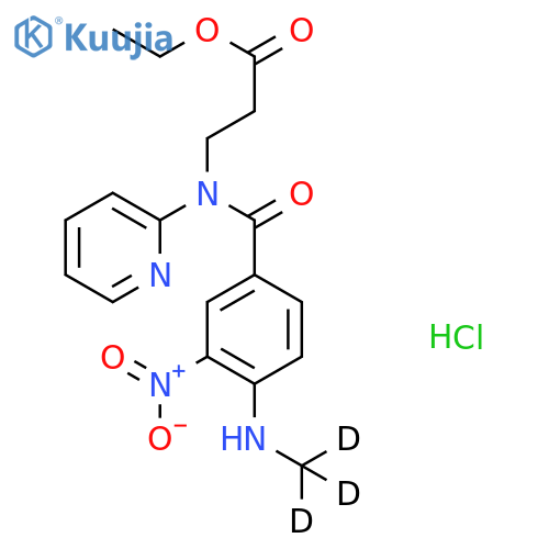 N-4-(Methylamino)-3-nitrobenzoyl-N-2-pyridinyl-b-alanine-d3 Ethyl Ester Hydrochloride structure