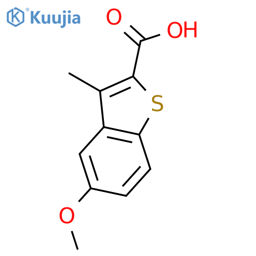 5-methoxy-3-methyl-1-benzothiophene-2-carboxylic Acid structure