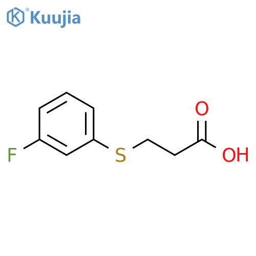 3-(3-FLUORO-PHENYLSULFANYL)-PROPIONIC ACID structure