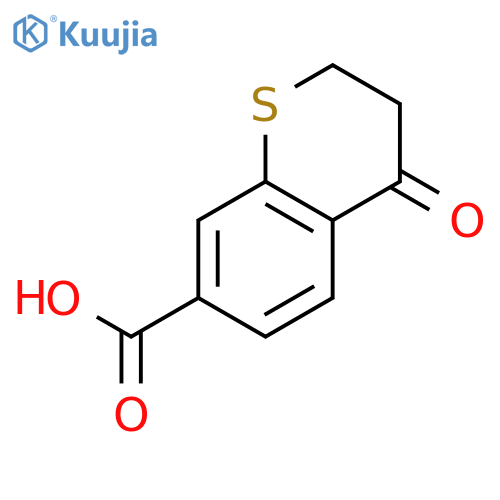 2H-1-Benzothiopyran-7-carboxylic acid, 3,4-dihydro-4-oxo- structure