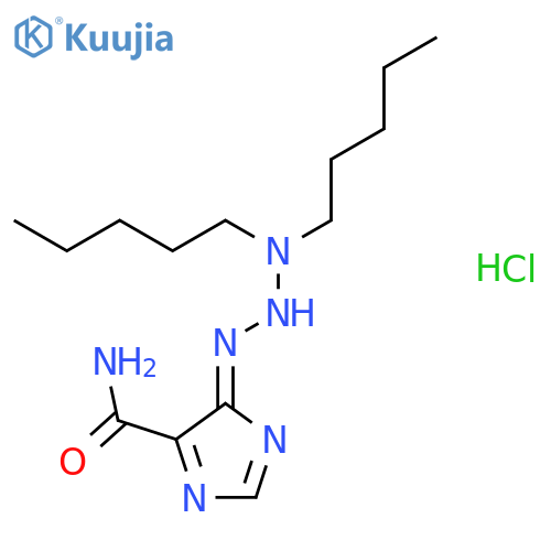 (4Z)-4-(3,3-dipentyltriazanylidene)-4H-imidazole-5-carboxamide hydrochloride (1:1) structure