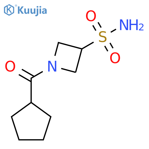 1-cyclopentanecarbonylazetidine-3-sulfonamide structure