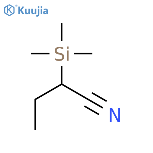 Butanenitrile, 2-(trimethylsilyl)- structure