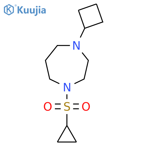1-cyclobutyl-4-(cyclopropanesulfonyl)-1,4-diazepane structure