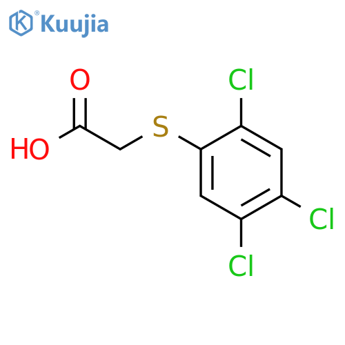 [(2,4,5-trichlorophenyl)sulfanyl]acetic acid structure