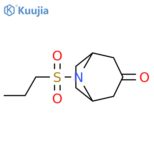 8-Azabicyclo[3.2.1]octan-3-one, 8-(propylsulfonyl)- structure