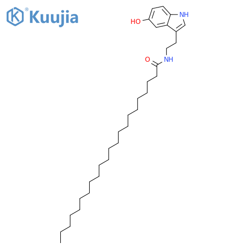 Docosanamide,N-[2-(5-hydroxy-1H-indol-3-yl)ethyl]- structure