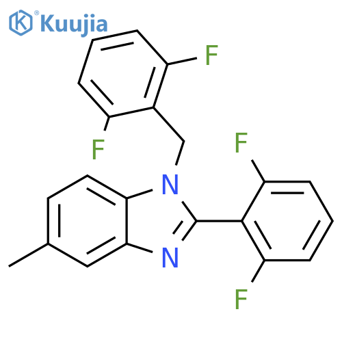 1H-Benzimidazole,2-(2,6-difluorophenyl)-1-[(2,6-difluorophenyl)methyl]-5-methyl- structure