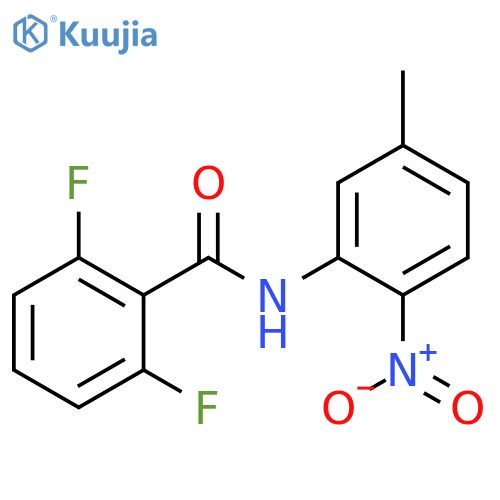 2,6-difluoro-N-(5-methyl-2-nitro-phenyl)benzamide structure