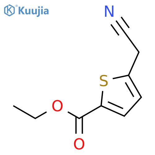 2-Acetonitrilthiophene-5-carboxylic Acid ethyl ester structure