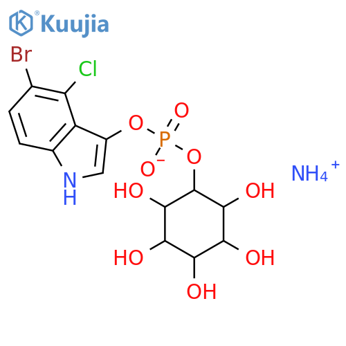5-bromo-4-chloro-3-indoxyl myo-inositol-1-phosphate, ammonium salt structure