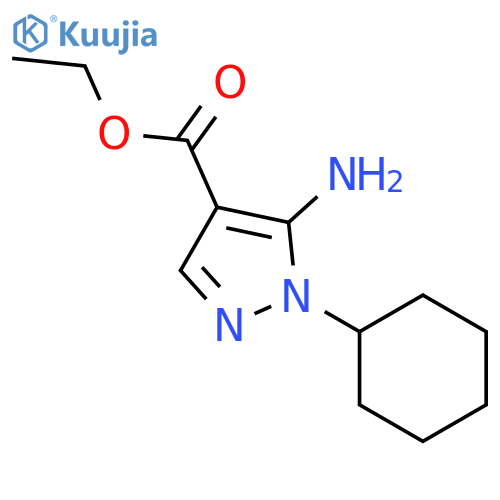 Ethyl 5-amino-1-cyclohexylpyrazole-4-carboxylate structure