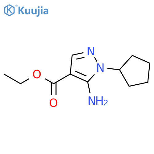 ethyl 5-amino-1-cyclopentyl-1H-pyrazole-4-carboxylate structure