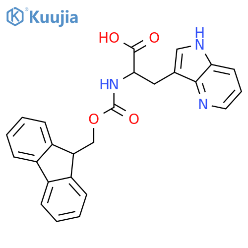 1H-Pyrrolo[3,2-b]pyridine-3-propanoic acid, α-[[(9H-fluoren-9-ylmethoxy)carbonyl]amino]- structure