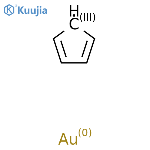 2,4-Cyclopentadienylgold(I) structure