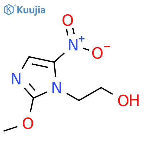 2-methoxy-5-nitro-1H-Imidazole-1-ethanol structure
