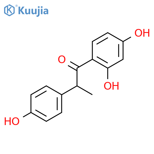 1-(2,4-Dihydroxyphenyl)-2-(4-hydroxyphenyl)propan-1-one structure