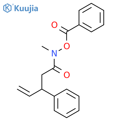 Benzoic acid, methyl(1-oxo-3-phenyl-4-penten-1-yl)azanyl ester structure