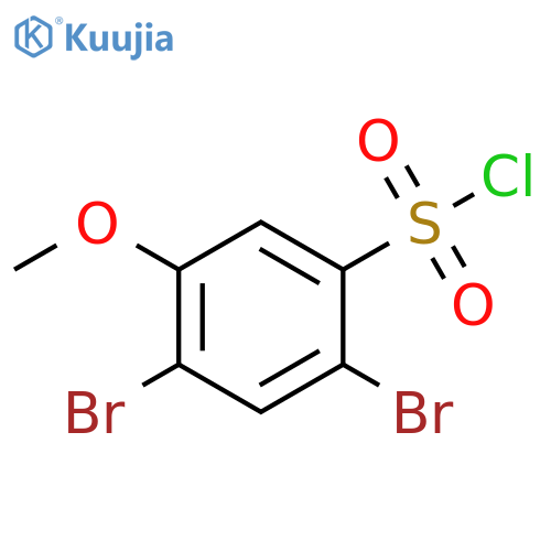 2,4-dibromo-5-methoxybenzenesulfonyl chloride structure