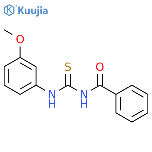 Benzamide,N-[[(3-methoxyphenyl)amino]thioxomethyl]- structure