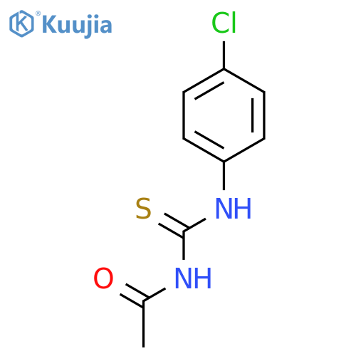 Acetamide, N-[[(4-chlorophenyl)amino]thioxomethyl]- structure