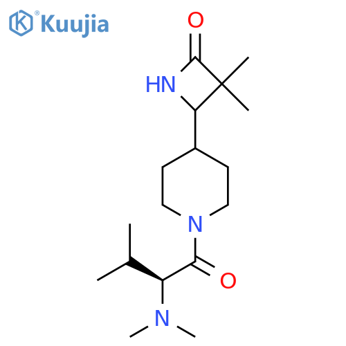 4-{1-[(2s)-2-(Dimethylamino)-3-methylbutanoyl]piperidin-4-yl}-3,3-dimethylazetidin-2-one structure