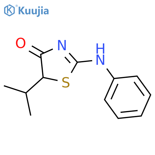 2-anilino-5-isopropyl-thiazol-4-one structure