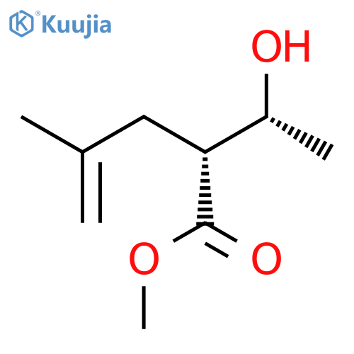 4-Pentenoic acid, 2-[(1R)-1-hydroxyethyl]-4-methyl-, methyl ester, (2R)- structure