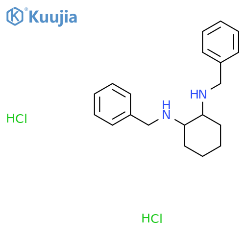 1-N,2-N-dibenzylcyclohexane-1,2-diamine;dihydrochloride structure