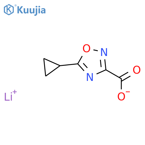 lithium 5-cyclopropyl-1,2,4-oxadiazole-3-carboxylate structure