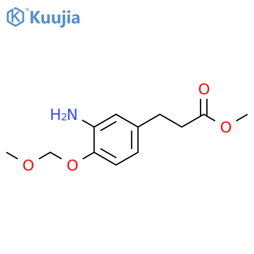 methyl 3-[3-amino-4-(methoxymethoxy)phenyl]propanoate structure