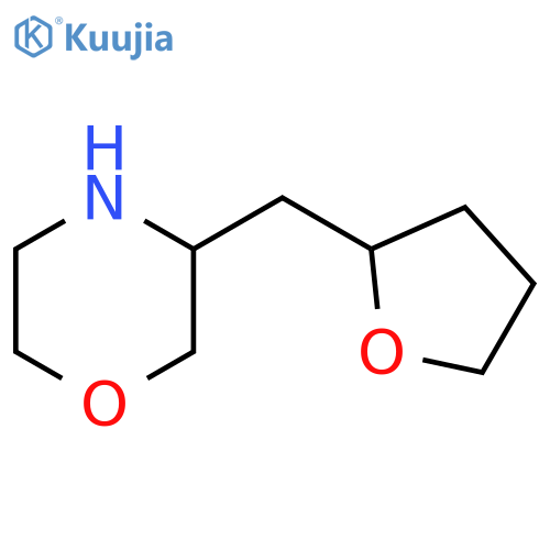 3-[(oxolan-2-yl)methyl]morpholine structure