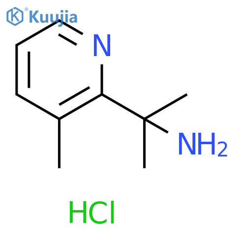 2-(3-methylpyridin-2-yl)propan-2-amine hydrochloride structure