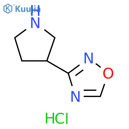 3-(pyrrolidin-3-yl)-1,2,4-oxadiazole hydrochloride structure