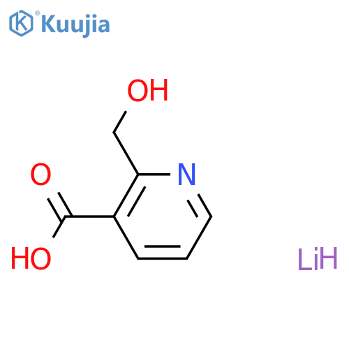 lithium(1+) ion 2-(hydroxymethyl)pyridine-3-carboxylate structure