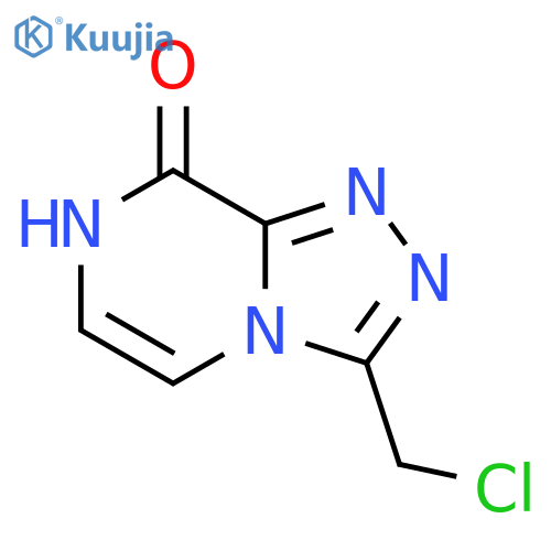 3-(chloromethyl)-7H,8H-[1,2,4]triazolo[4,3-a]pyrazin-8-one structure