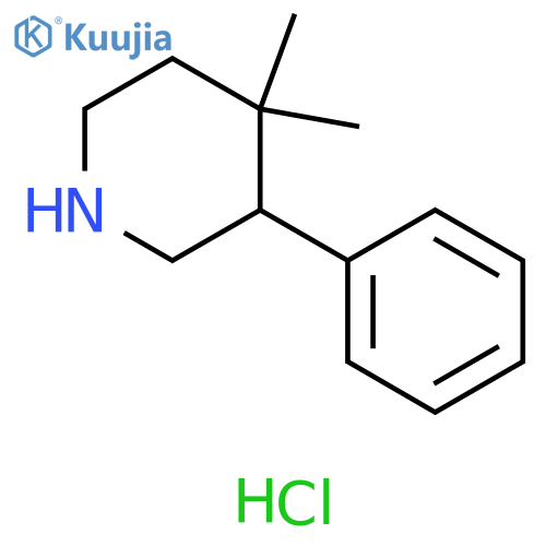 4,4-dimethyl-3-phenylpiperidine hydrochloride structure