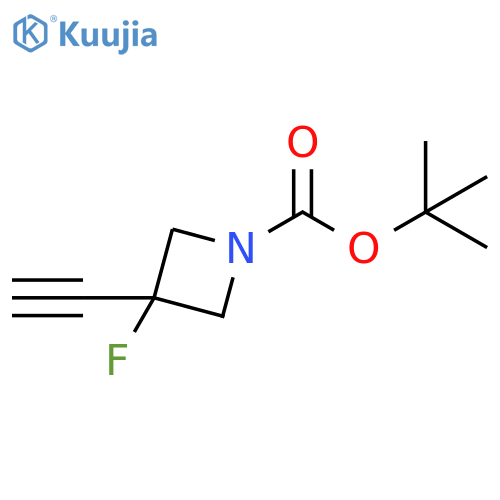 tert-butyl 3-ethynyl-3-fluoro-azetidine-1-carboxylate structure