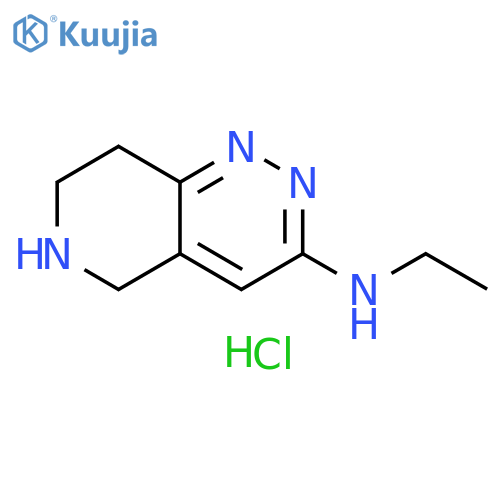 N-ethyl-5H,6H,7H,8H-pyrido[4,3-c]pyridazin-3-amine dihydrochloride structure